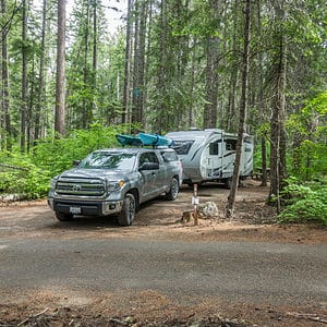 RV rig camped at Wenachee campground in WA 5 29 18 by George Lamson is licensed under CC BY NC SA 2.0.750